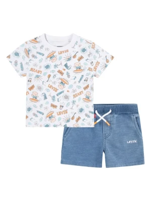 Levi's Kids 2-częściowy zestaw w kolorze białym ze wzorem rozmiar: 74