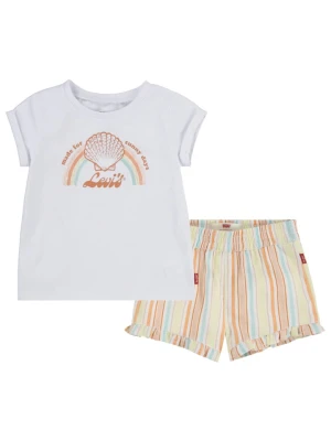 Levi's Kids 2-częściowy zestaw w kolorze białym ze wzorem rozmiar: 80