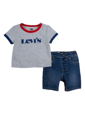 Levi's Kids 2-częściowy zestaw w kolorze niebiesko-szarym rozmiar: 86