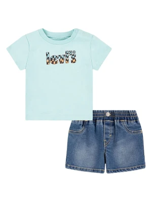 Levi's Kids 2-częściowy zestaw w kolorze turkusowo-niebieskim rozmiar: 86