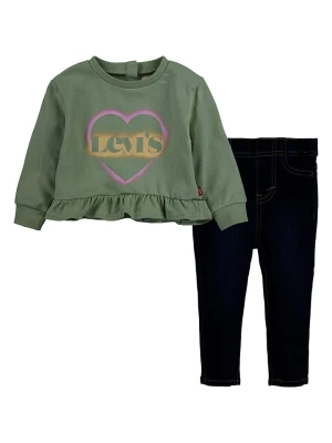 Levi's Kids 2-częściowy zestaw w kolorze zielonym rozmiar: 80
