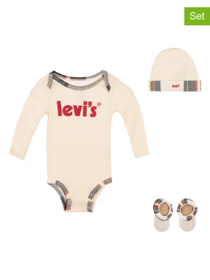 Levi's Kids 4-częściowy zestaw w kolorze beżowym rozmiar: 50-68