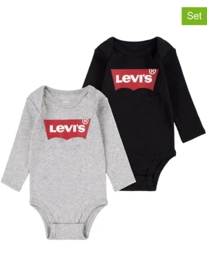 Levi's Kids Body (2 szt.) w kolorze szarym i czarnym rozmiar: 50-68