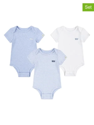 Levi's Kids Body (3 szt.) w kolorze błękitnym rozmiar: 68