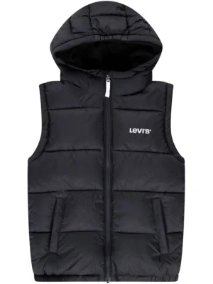 Levi's Kids Kamizelka pikowana w kolorze czarnym rozmiar: 92