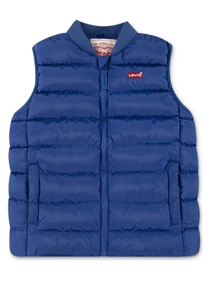 Levi's Kids Kamizelka pikowana w kolorze niebieskim rozmiar: 176