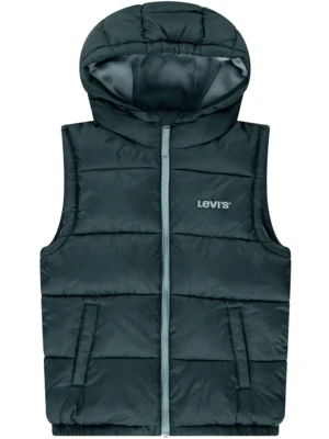 Levi's Kids Kamizelka pikowana w kolorze zielonym rozmiar: 164