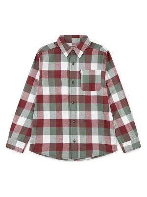 Levi's Kids Koszula w kolorze czerwono-zielonym rozmiar: 128
