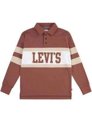 Levi's Kids Koszulka polo w kolorze czerwono-biało-beżowym rozmiar: 140