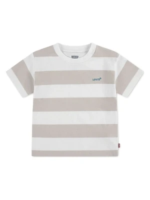 Levi's Kids Koszulka w kolorze beżowo-białym rozmiar: 128