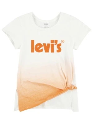 Levi's Kids Koszulka w kolorze biało-pomarańczowym rozmiar: 122