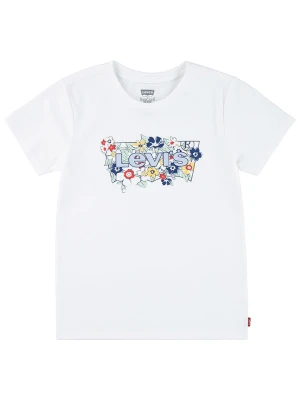 Levi's Kids Koszulka w kolorze białym ze wzorem rozmiar: 158