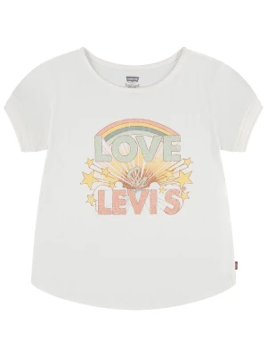 Levi's Kids Koszulka w kolorze białym ze wzorem rozmiar: 152