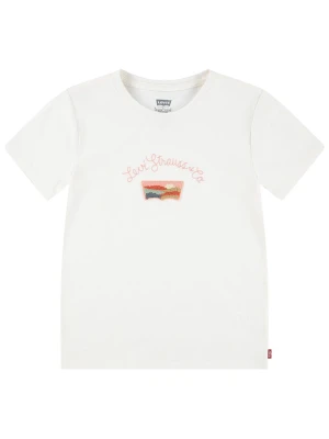 Levi's Kids Koszulka w kolorze białym ze wzorem rozmiar: 158