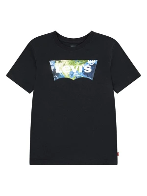 Levi's Kids Koszulka w kolorze czarnym ze wzorem rozmiar: 122