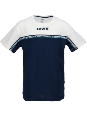 Levi's Kids Koszulka w kolorze granatowo-białym rozmiar: 128