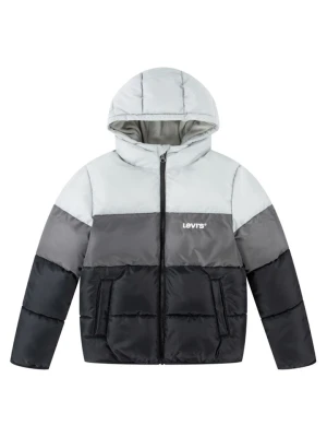 Levi's Kids Kurtka pikowana w kolorze czarno-szaro-białym rozmiar: 176