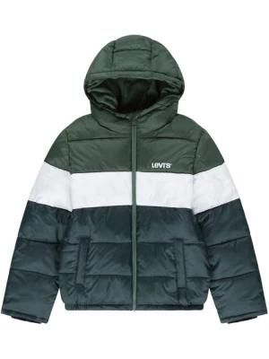Levi's Kids Kurtka pikowana w kolorze zielono-białym rozmiar: 128