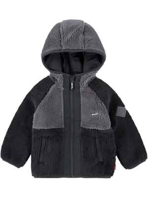 Levi's Kids Kurtka polarowa w kolorze czarno-szarym rozmiar: 68