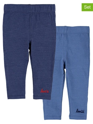 Levi's Kids Legginsy (2 pary) w kolorze niebieskim rozmiar: 80