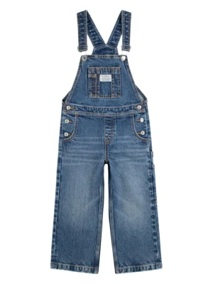 Levi's Kids Ogrodniczki dżinsowe w kolorze granatowym rozmiar: 128