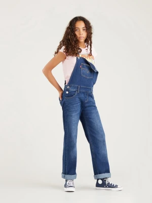 Levi's Kids Ogrodniczki dżinsowe w kolorze granatowym rozmiar: 140
