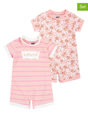 Levi's Kids Rampersy (2 szt.) w kolorze różowym rozmiar: 68