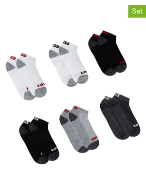 Levi's Kids Skarpety (6 par) w kolorze czarno-białym rozmiar: 110