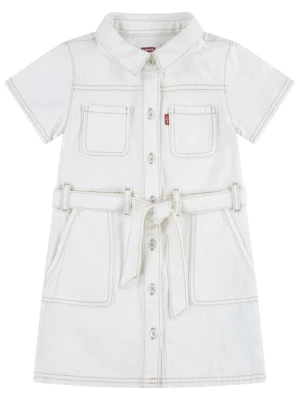 Levi's Kids Sukienka dżinsowa w kolorze kremowym rozmiar: 98