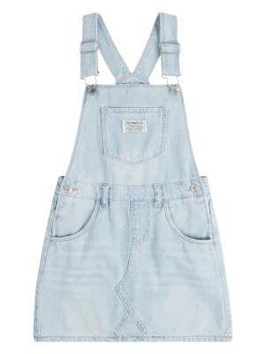 Levi's Kids Sukienka-ogrodniczka dżinsowa w kolorze błękitnym rozmiar: 164