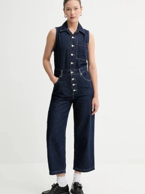 Levi's kombinezon kolor granatowy bawełniany z kołnierzykiemm A4850