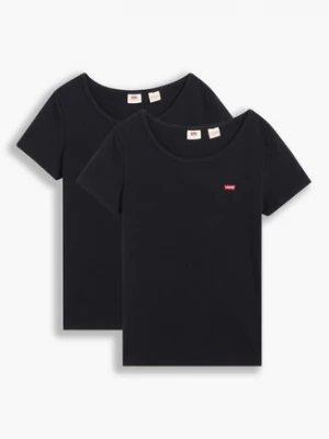 Levi's® Komplet 2 t-shirtów The Perfect 74856-0006 Czarny Regular Fit