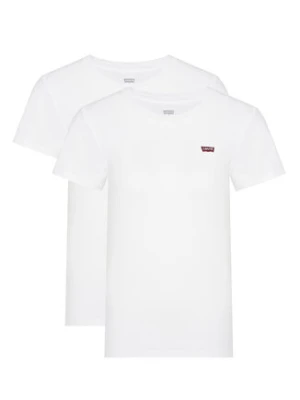 Levi's® Komplet t-shirtów Essential 004AO-0002 Biały Slim Fit