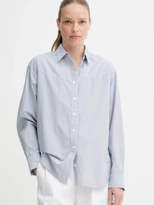 Levi's koszula bawełniana HARLIE NOVELTY BF SHIRT damska kolor niebieski regular z kołnierzykiem klasycznym 001NI