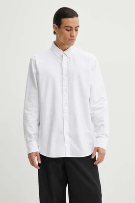 Levi's koszula bawełniana męska kolor biały relaxed z kołnierzykiem button-down