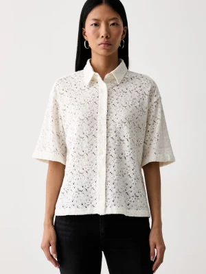 Levi's koszula damska ażurowa HARLIE SS LACE beżowy