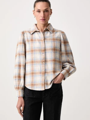 Levi's koszula damska bawełniana JUNA WESTERN beżowy