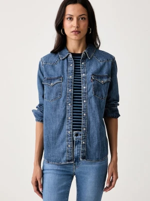Levi's koszula damska jeansowa HERITAGE WESTERN DENIM niebieski