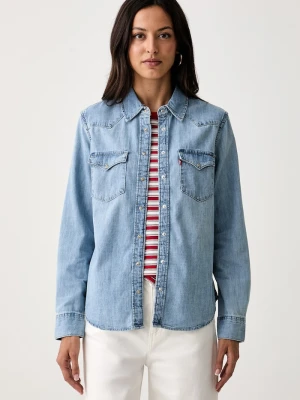 Levi's koszula damska jeansowa HERITAGE WESTERN DENIM niebieski