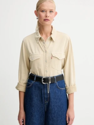Levi's koszula damska kolor beżowy 16786