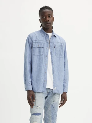Levi's Koszula dżinsowa "Auburn Worker" - Relaxed fit - w kolorze błękitnym rozmiar: M