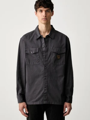 Levi's koszula męska bawełniana LS WORKER - WW x WORKWEAR szary