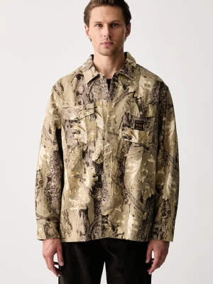 Levi's koszula męska bawełniana LS WORKER - WW x WORKWEAR zielony