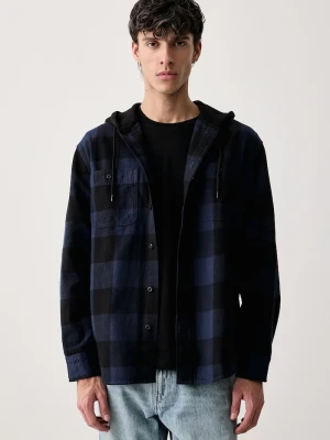 Levi's koszula męska jeansowa CLASSIC HOODED WORKER granatowy