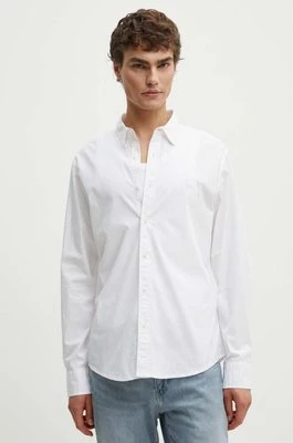 Levi's koszula męska kolor biały slim z kołnierzykiem klasycznym 86625-0038