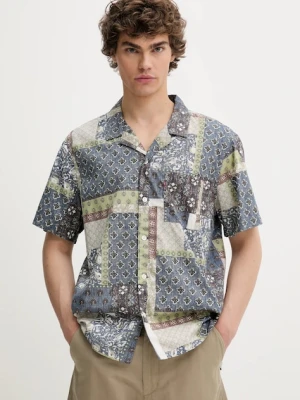 Levi's koszula męska kolor niebieski relaxed