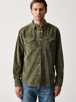 Levi's koszula męska sztruksowa CLASSIC WESTERN STANDARD zielony