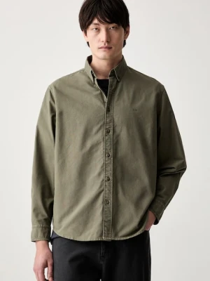 Levi's koszula męska bawełniana AUTHENTIC BUTTON DOWN zielony