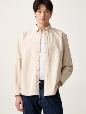 Levi's koszula męska bawełniana AUTHENTIC BUTTON DOWN beżowy