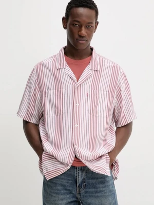 Levi's koszula S/S CLASSIC CAMPER męska kolor czerwony relaxed z kołnierzykiem klasycznym 21976
